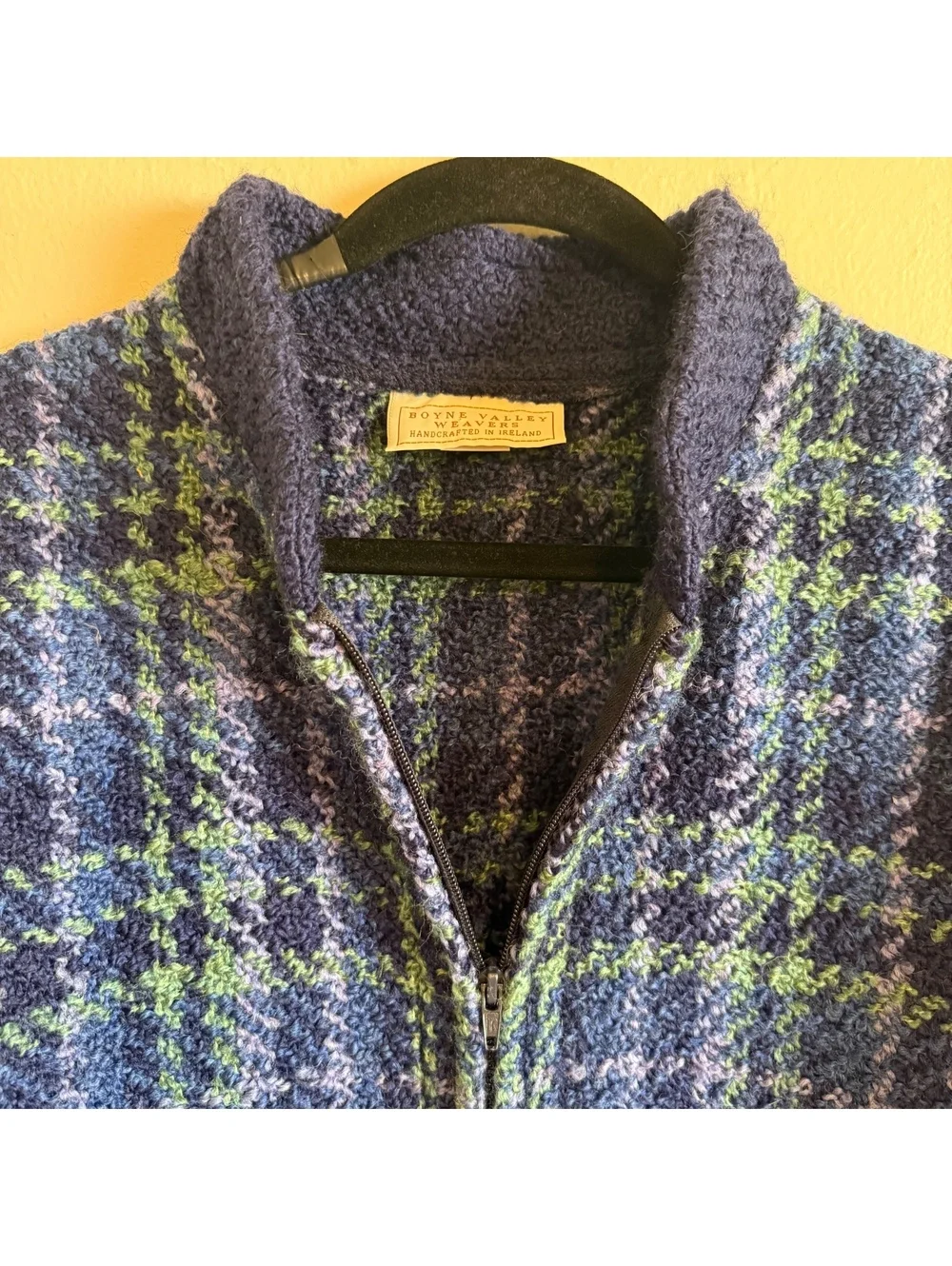 Vintage Boyne Valley Weavers Ireland Rare Convertible Wool Jacket Large